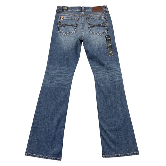 NWT Rank 45 Mens Jeans 31x34 Slim Bootcut Western Medium Wash Mid Rise - Picture 2 of 10